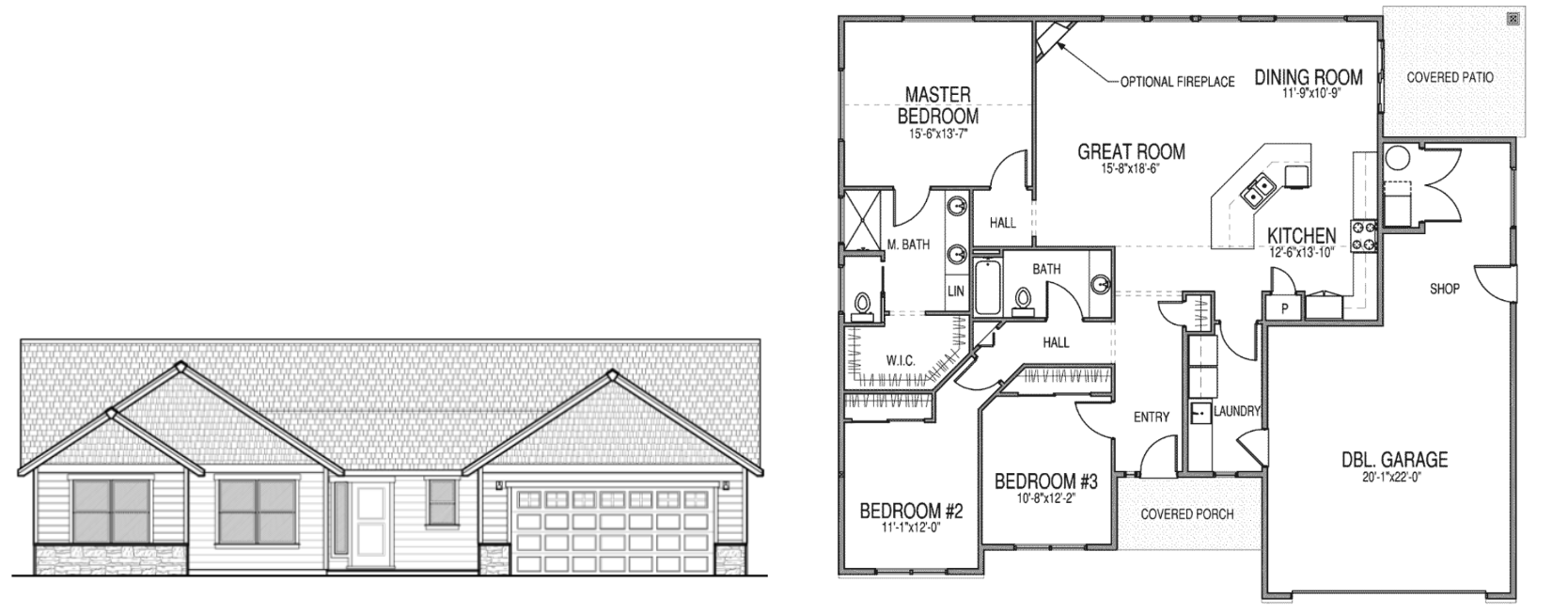 1 story home floor plans