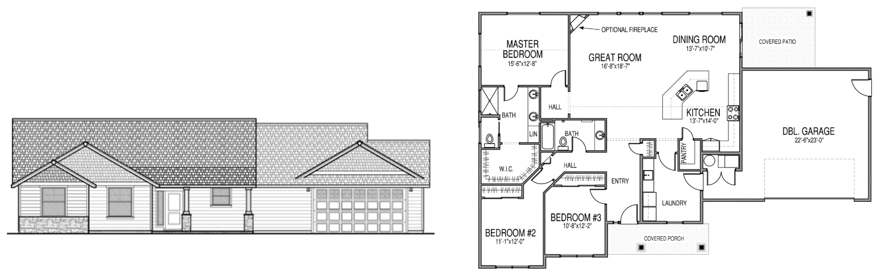 Single Story Floor Plan New Era Homes